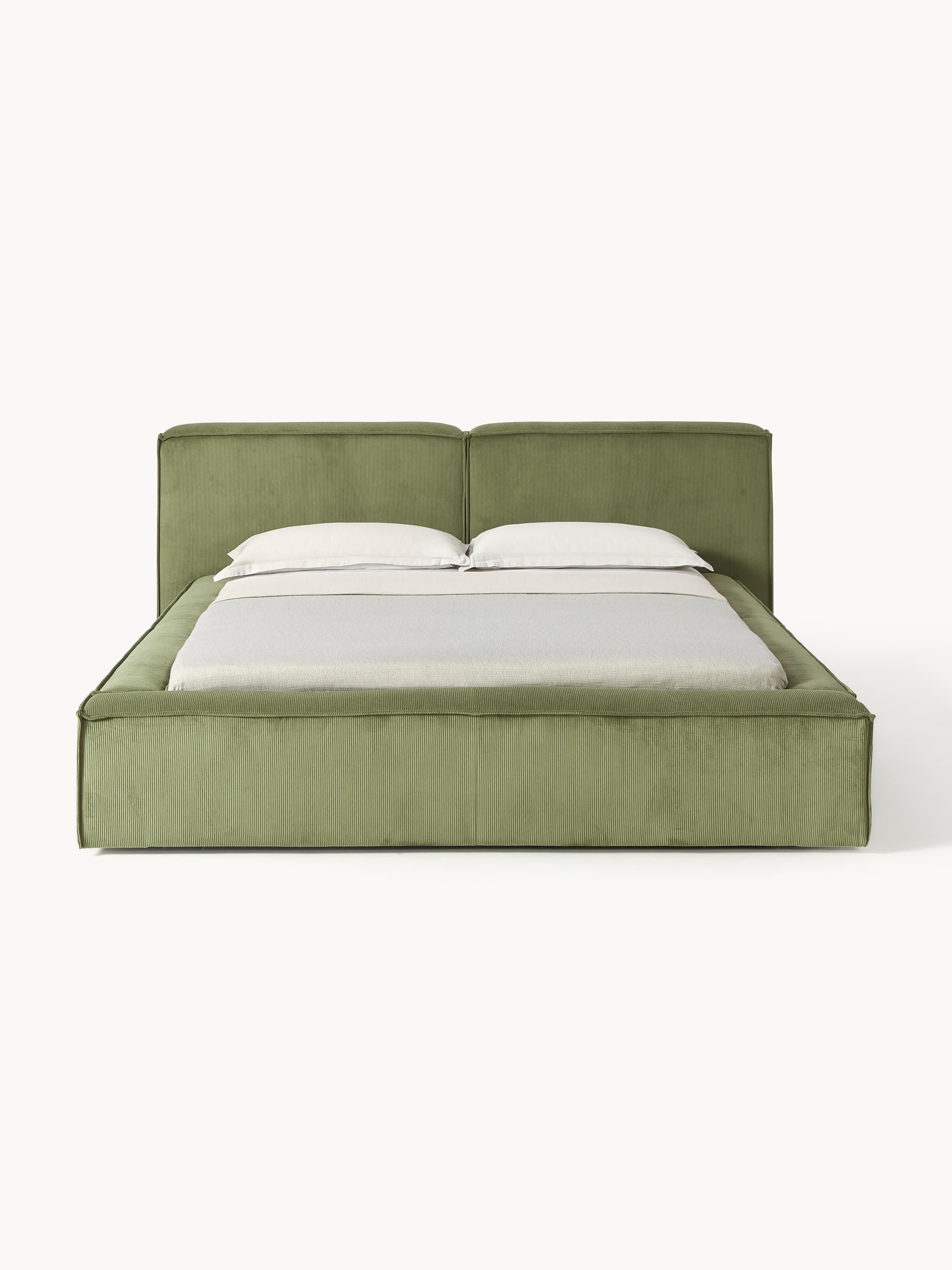 Gestoffeerd bed Lennon van corduroy
