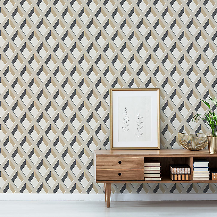 Papier peint Vinyle Intissé GoodHome Calde naturel