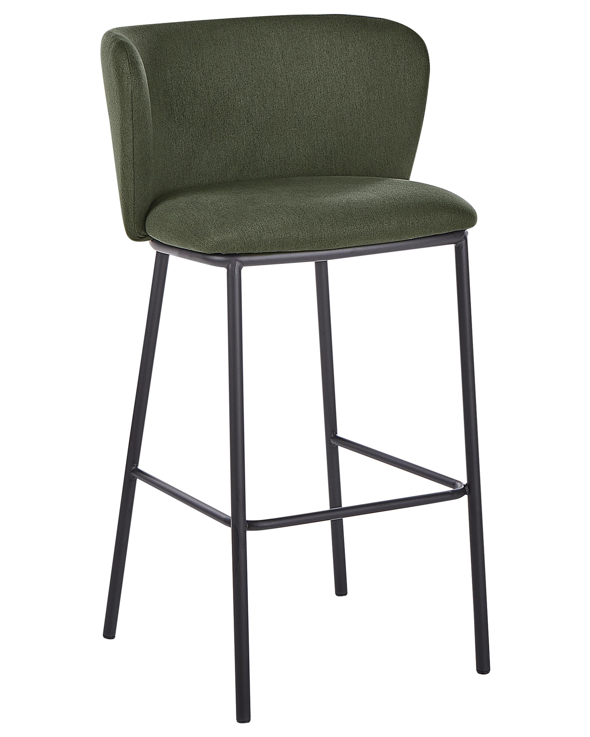 Set van 2 barstoelen MINA Donkergroen