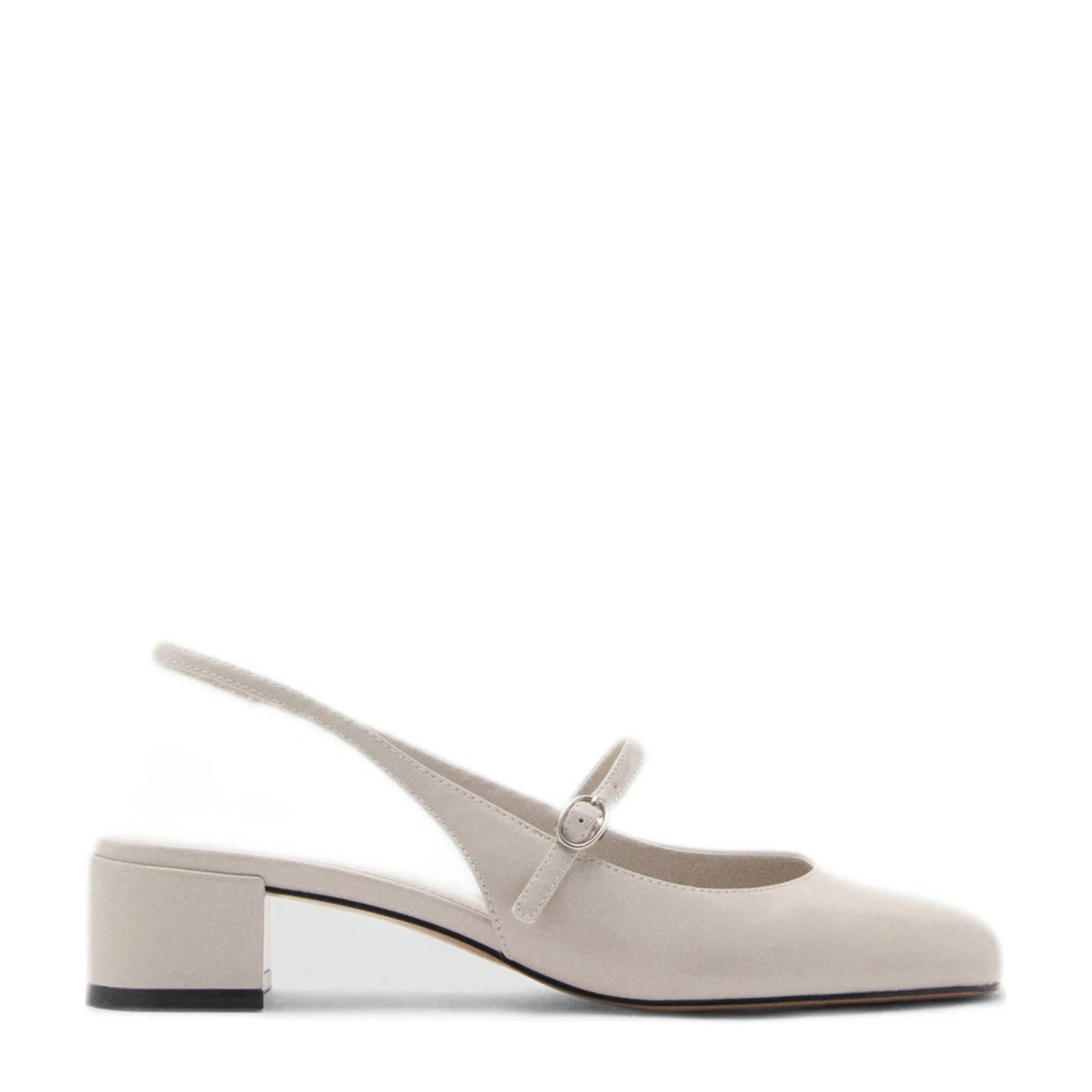 Mango slingback pumps ecru