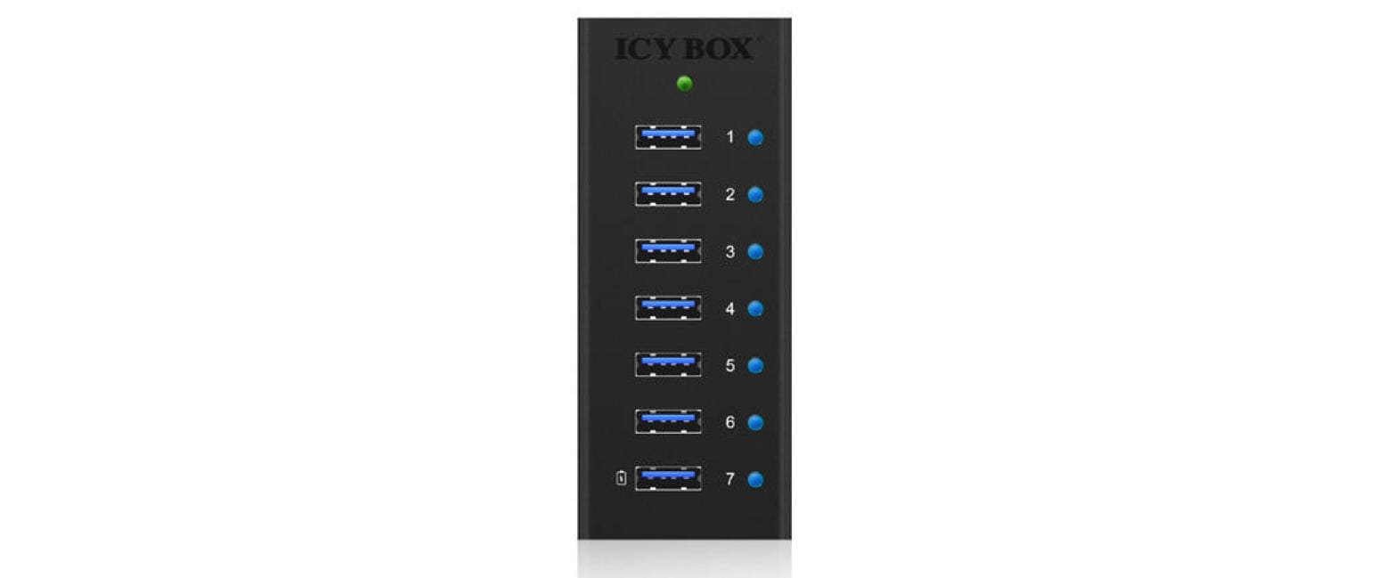 USB-Hub IB-AC618USB-3.0-Hub mit 7 Ports
