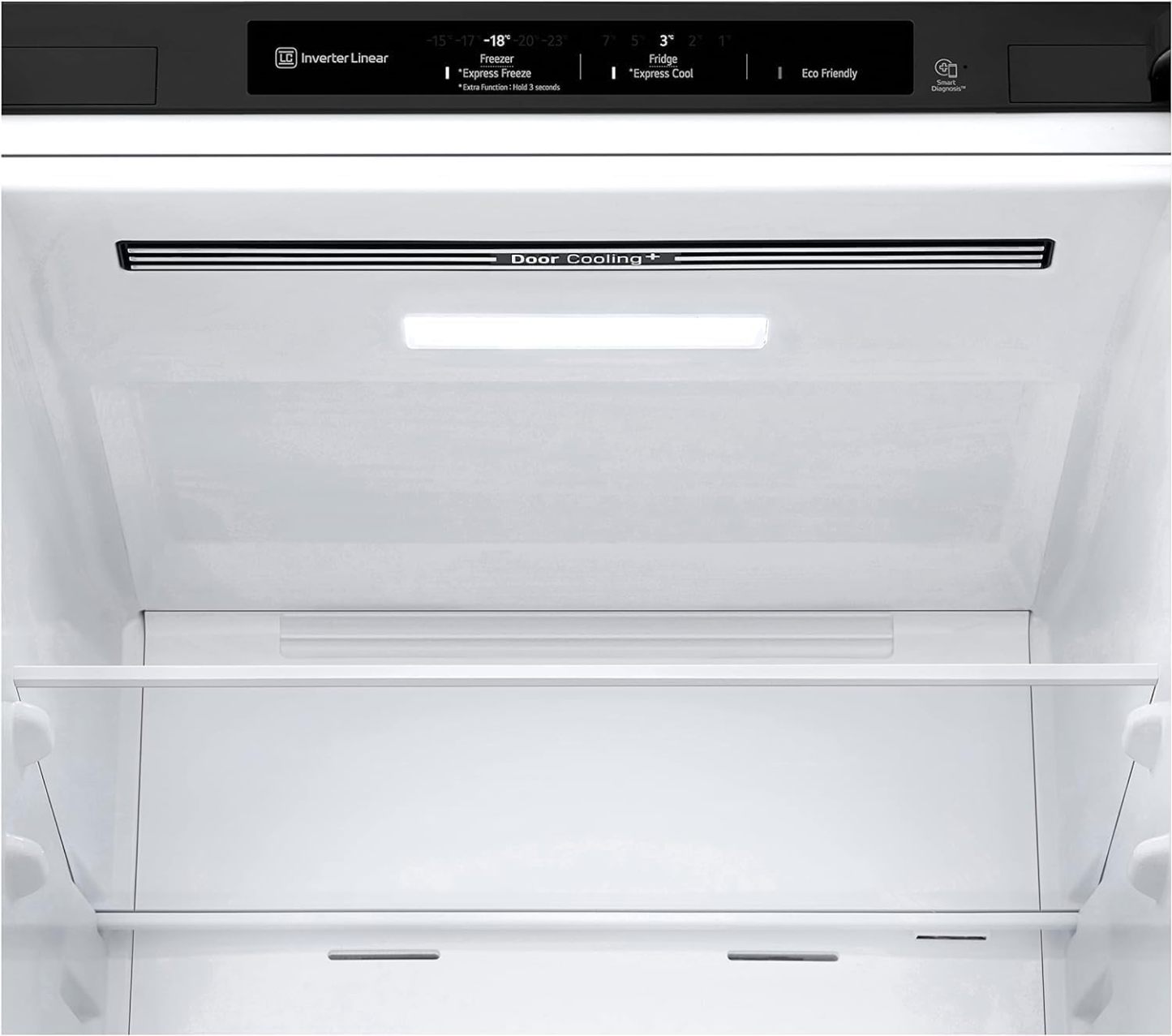 LG GBP62MCNAC Kühl-Gefrierkombi – 384 L, Energieeffizienz A, Total NoFrost, DoorCooling+, niedriger Geräuschpegel, modernes Design in Anthrazit Schwarz, 59,5 x 67,5 x 203 cm