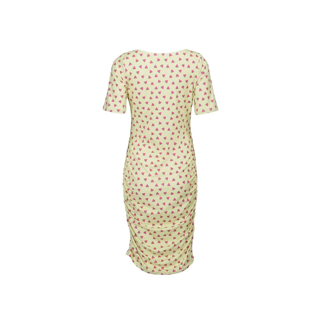 Liberte Alma-Ss-Turn-Dress yellow watermelon
