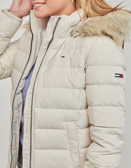 Tommy Jeans - TJW BASIC HOODED DOWN JACKET - Beige