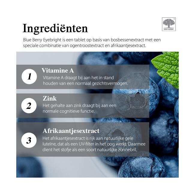 New Nordic Blue Berry Eyebright Tabletten