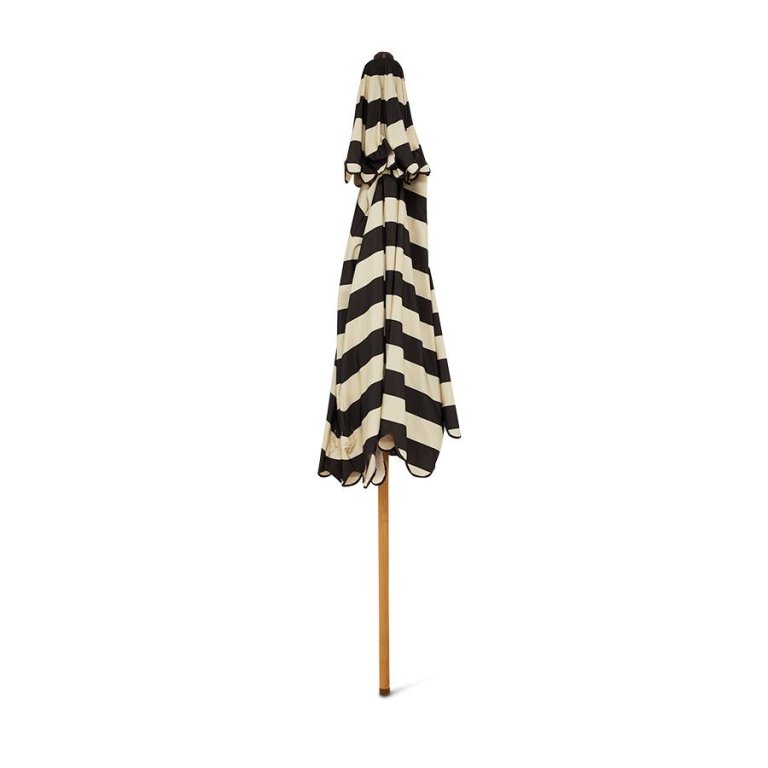HKliving Striped parasol Ø270 stracciatella