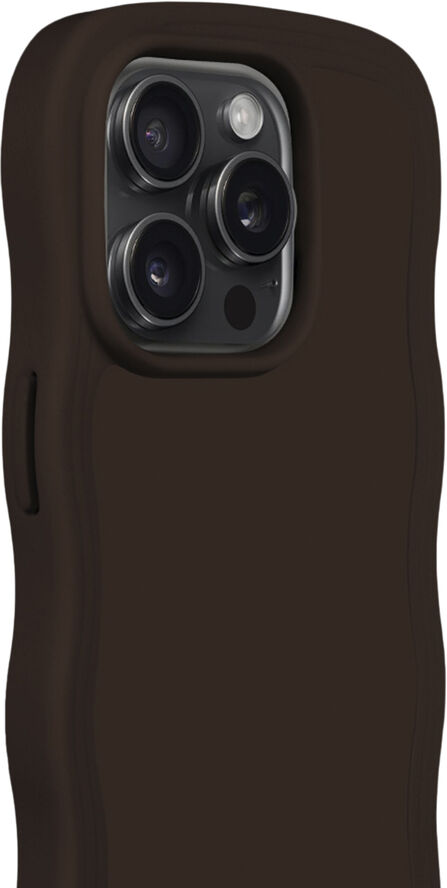 HoldIt Wavy Case iPhone 14 Pro Max Mørkebrun