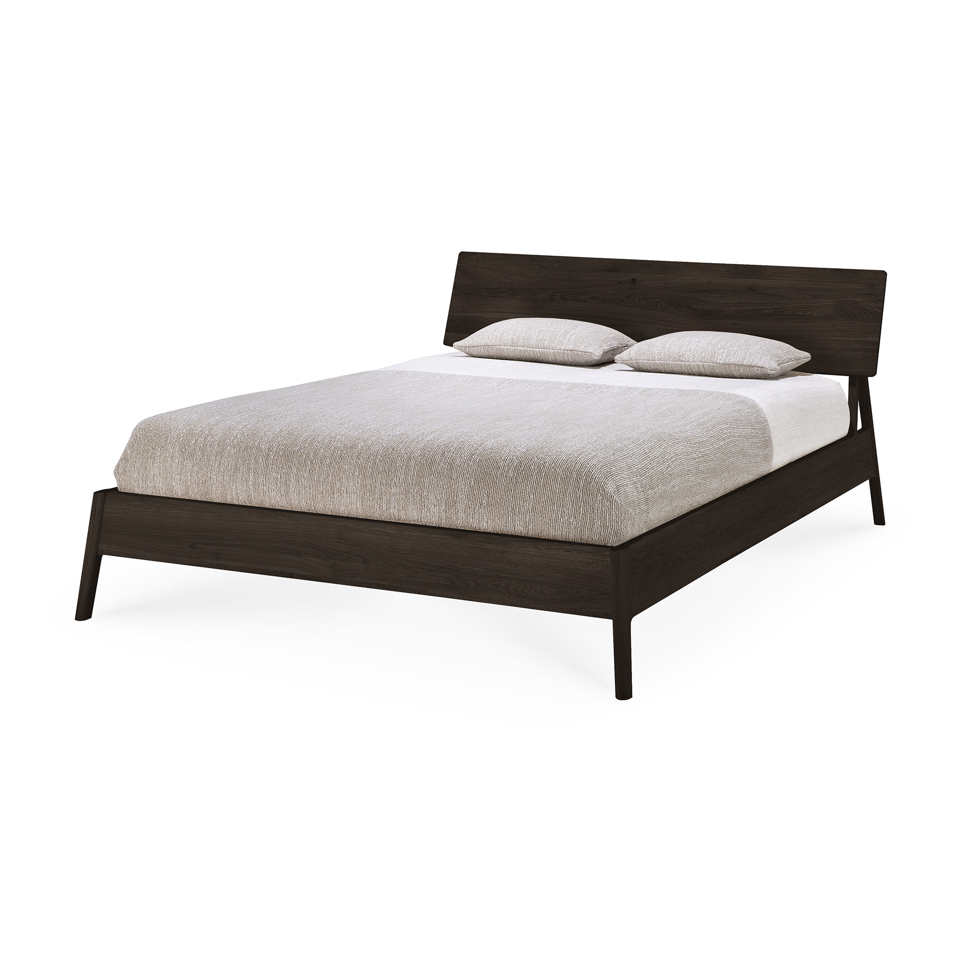 Ethnicraft bed Oak air brown 180x200 incl. lattenbodem