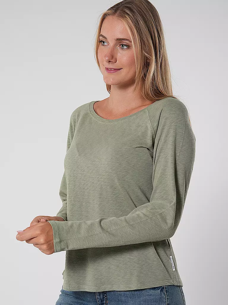 MARC O' POLO DENIM Langarmshirt  grün