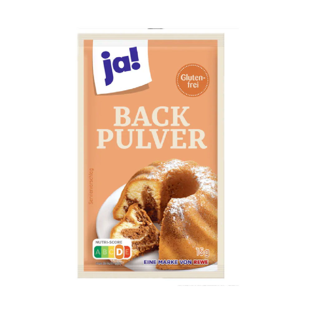 ja! Backpulver 10x15g MHD:30.9.26