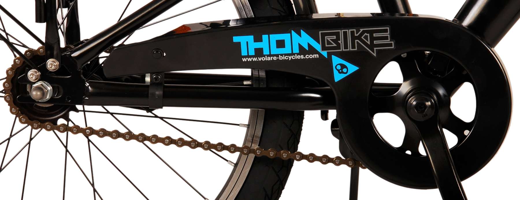 TPFSports Thombike Kinderfahrrad - Jungen - 20 Zoll - Rücktritt + Handbremsen - Schwarz/Grün