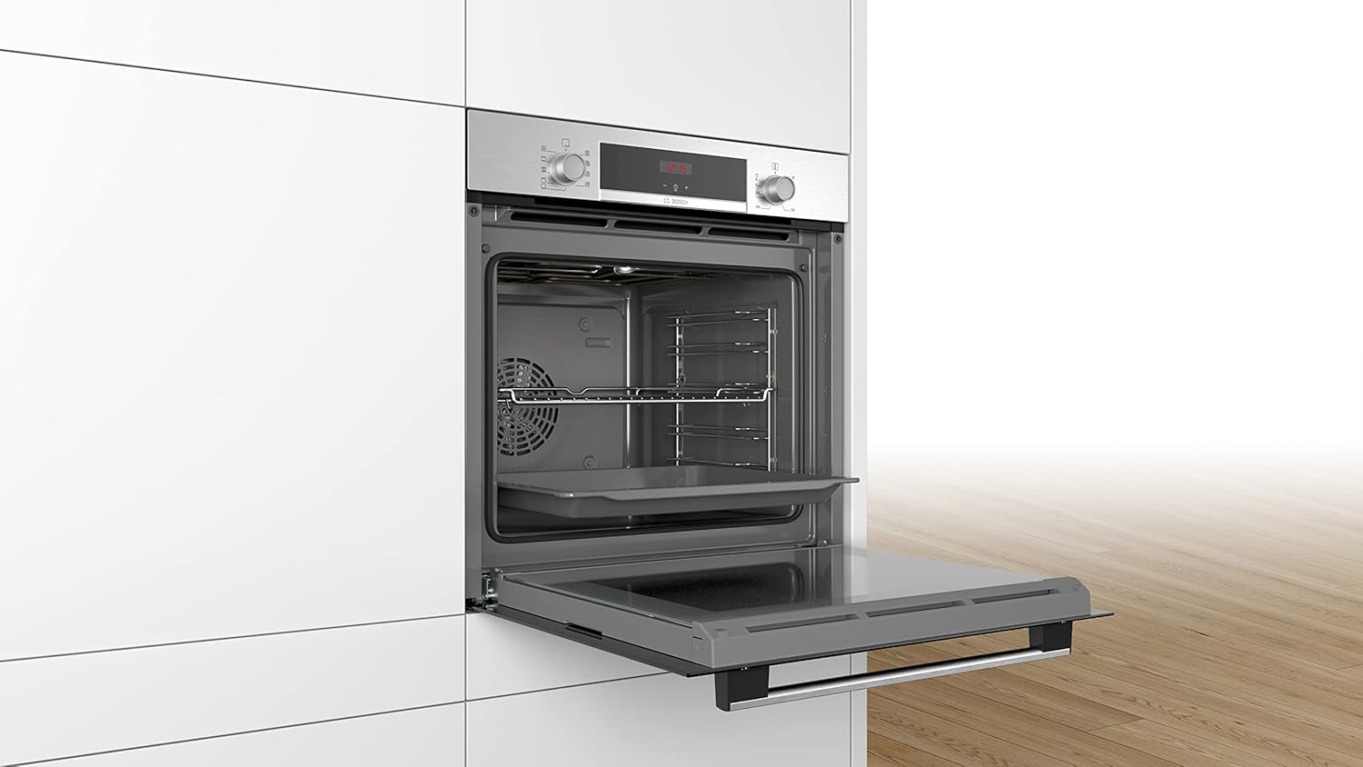 Bosch HBA534BR0 Four intégrable Série 4 - Four multi-fonctions - EcoClean - 3400 W - Grande capacité de 71L - Noir