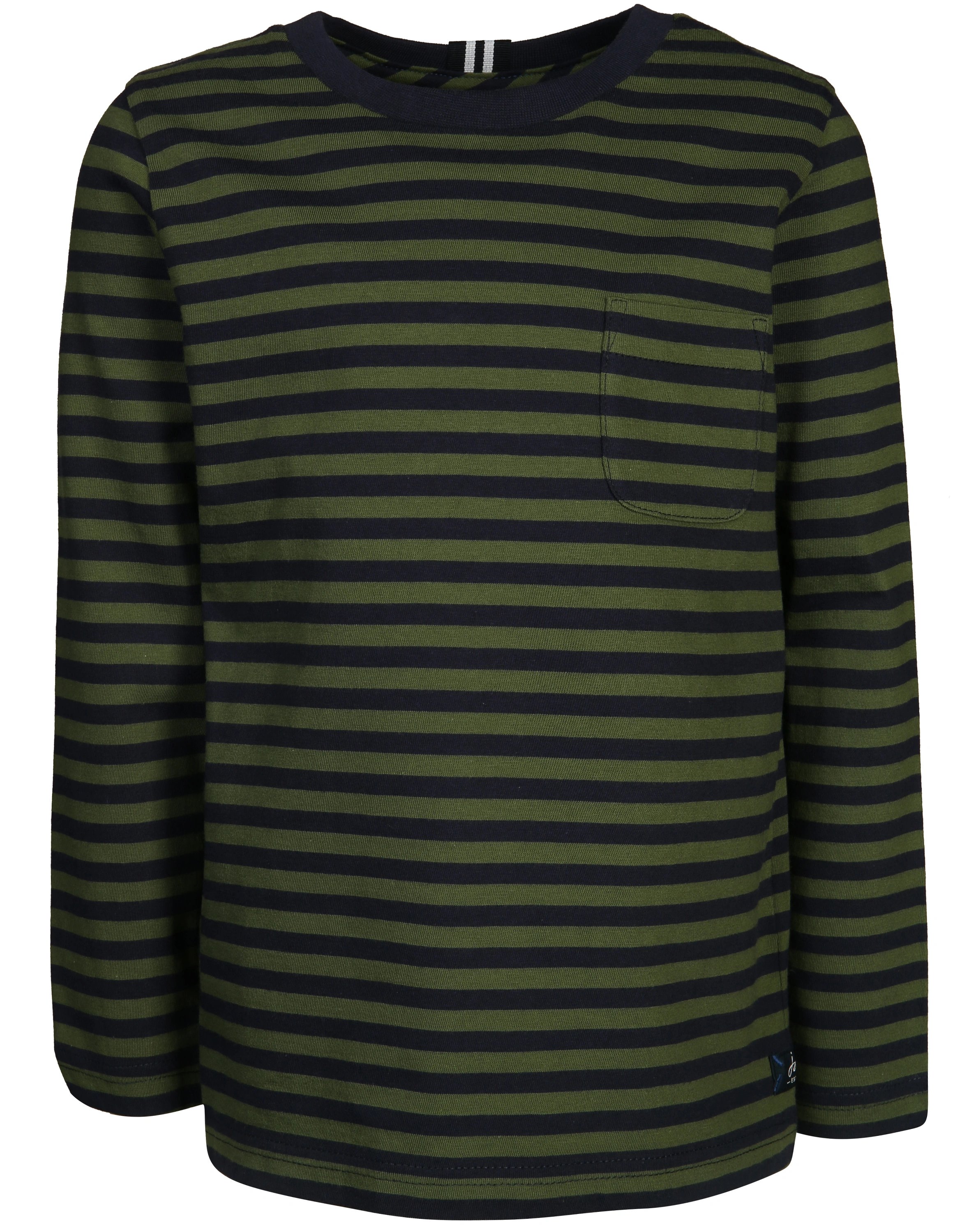 Langarmshirt MARLIN – STRIPE in grün/navy