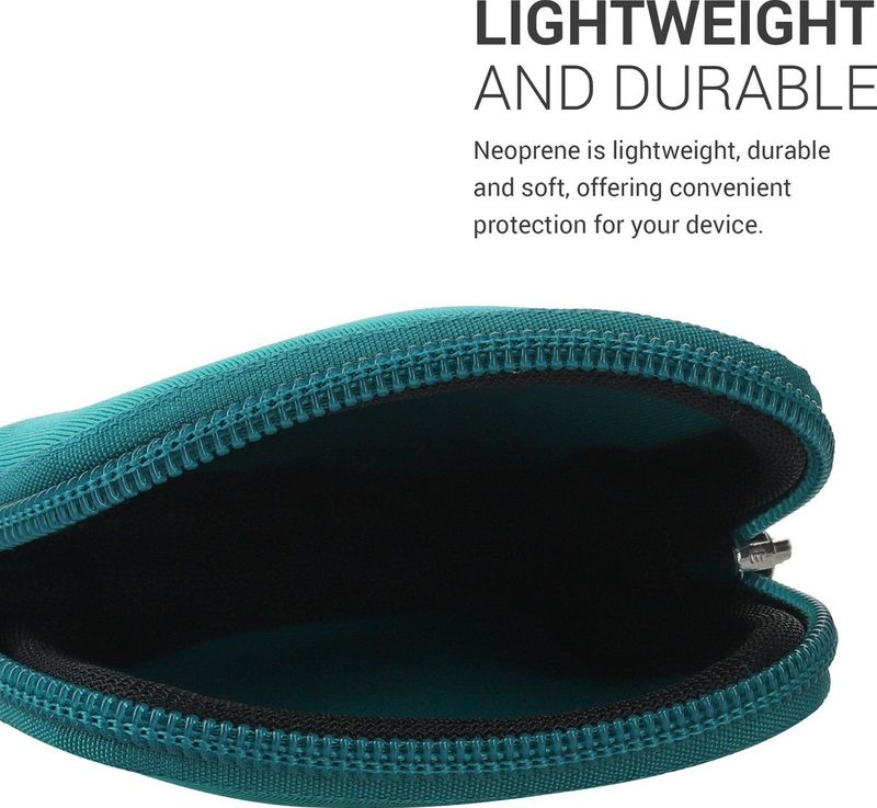 kwmobile hoesje voor e-bike display - Waterdichte display cover elektrische fiets - Van neopreen in petrol