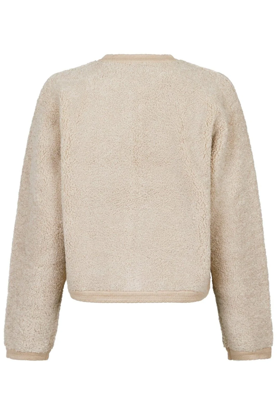Neo Noir Limo Fluffy Knit Cardigan sand
