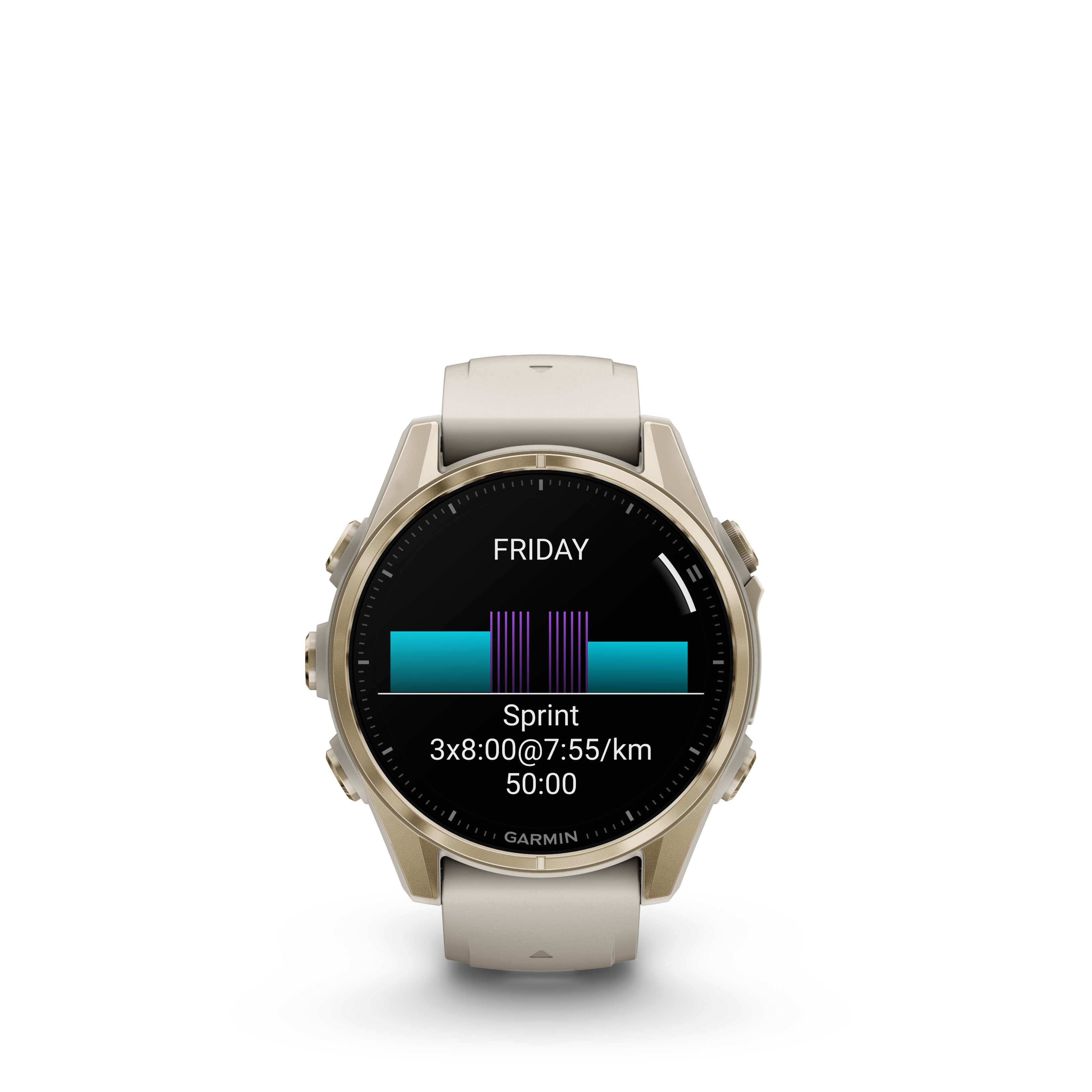 Garmin Fenix 8 43mm Amoled Sapphire Soft Gold/Sand