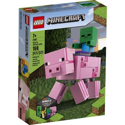LEGO Minecraft Bigfig Pig With Baby Zombie: 21157