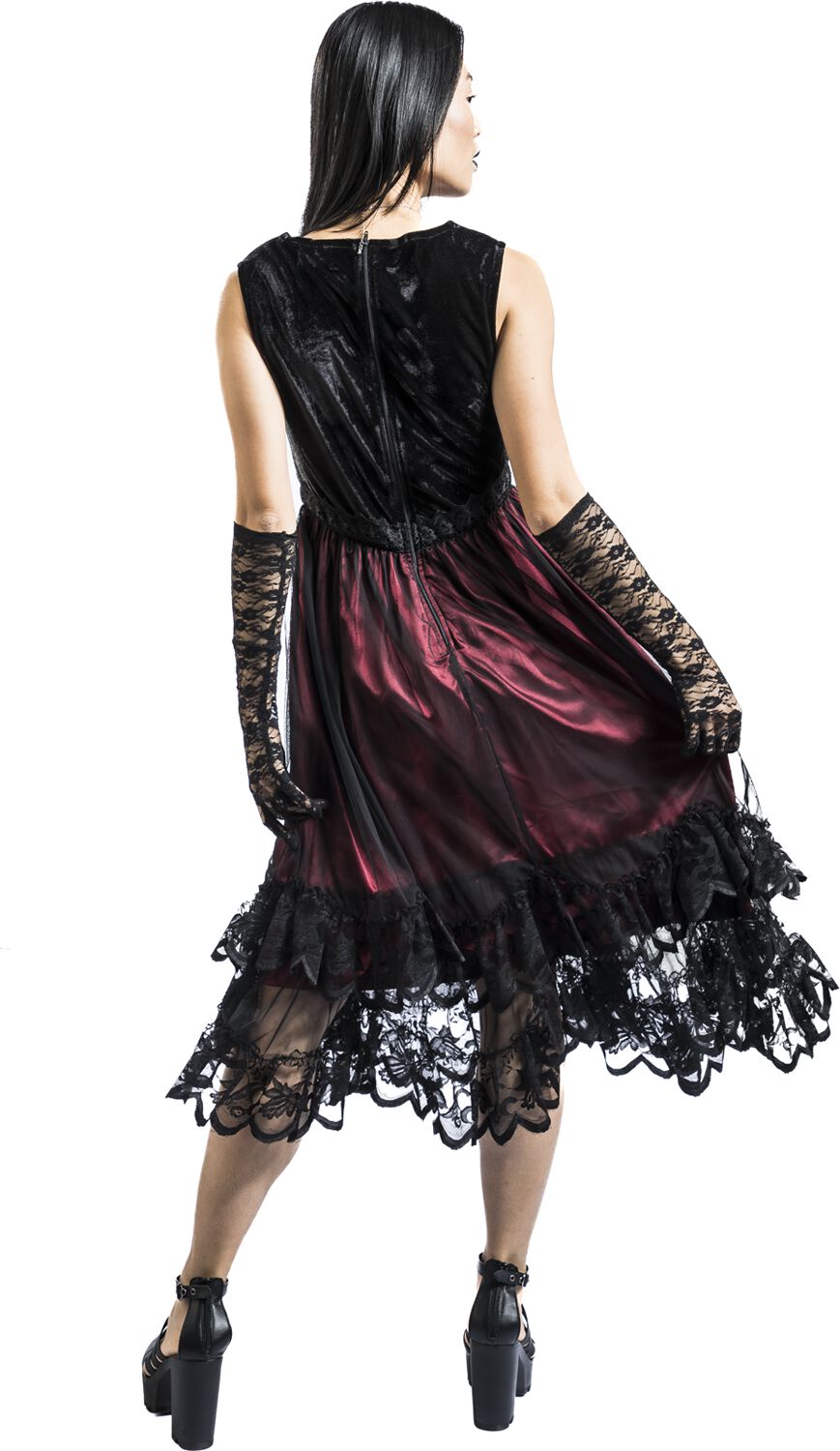 Robe Sans Manches Dentelle | Gothicana by EMP Robe mi-longue