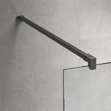 Sealskin Pure Zijwand Voor Combinatie Met Draaideur 100X200 Cm gunmetal grijs