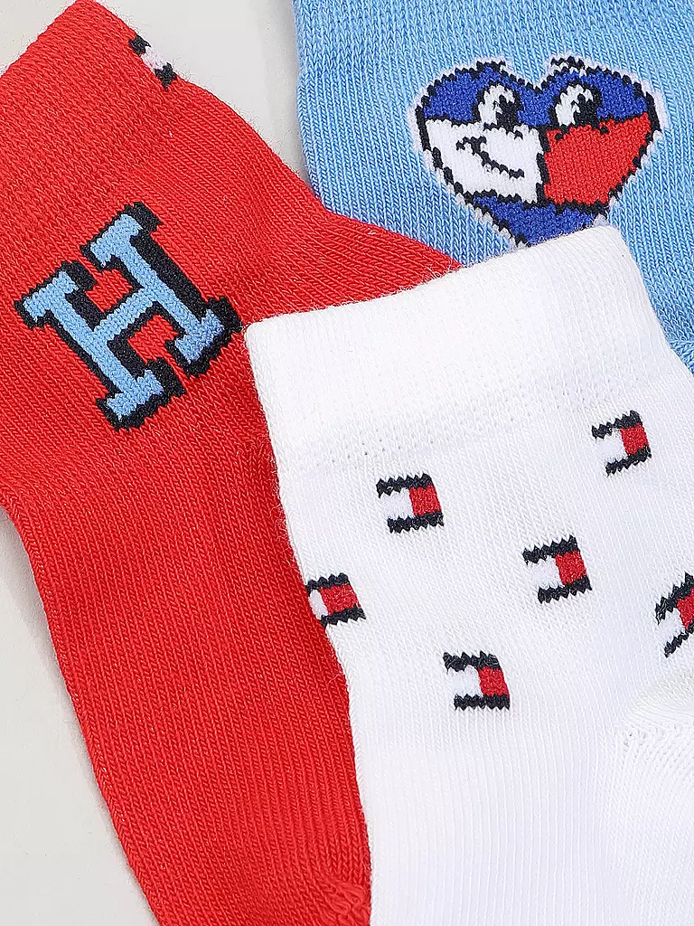 TOMMY HILFIGER Baby Socken 3er Pkg. tommy original rot
