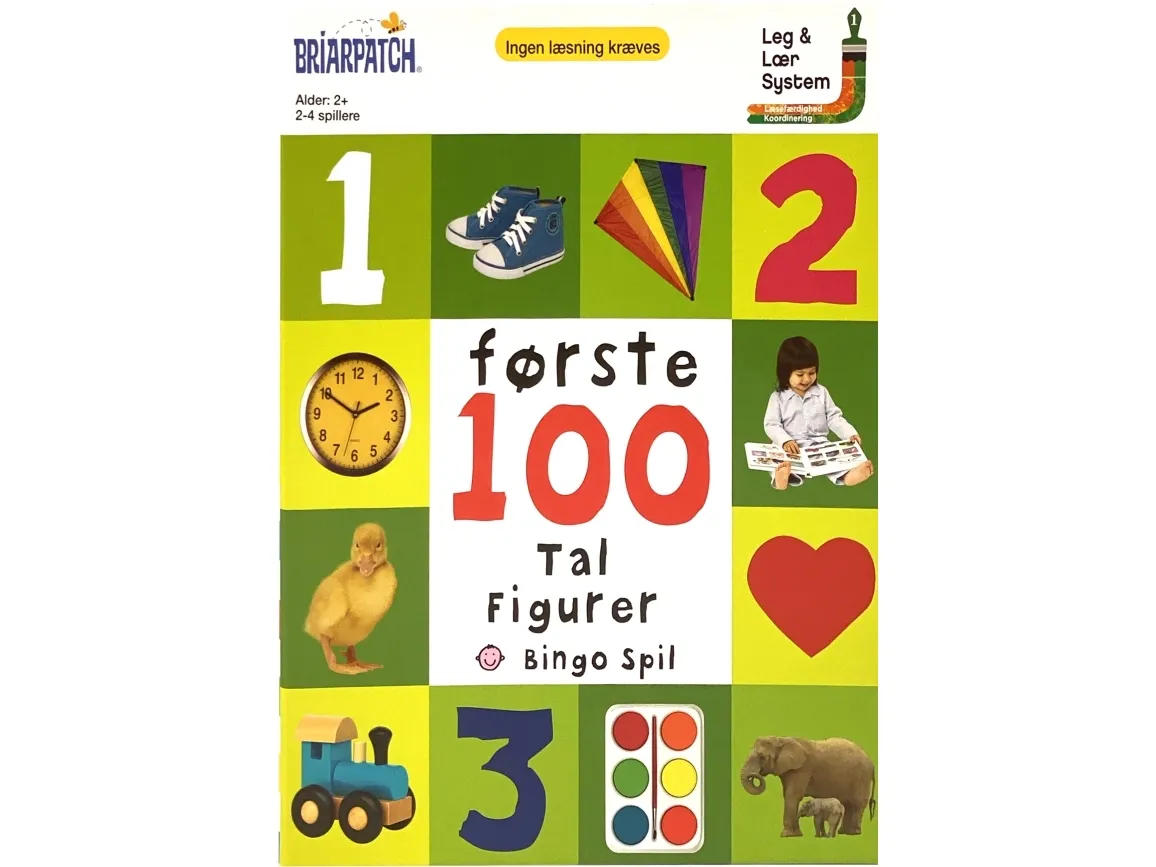 Mine første 100 tal, farver og forme spil (DK)