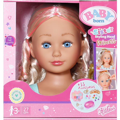 Baby Born Prinsesse stylinghoved