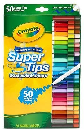Crayola - 50 Supertips - Viltstiften - Multikleur - Set van 50