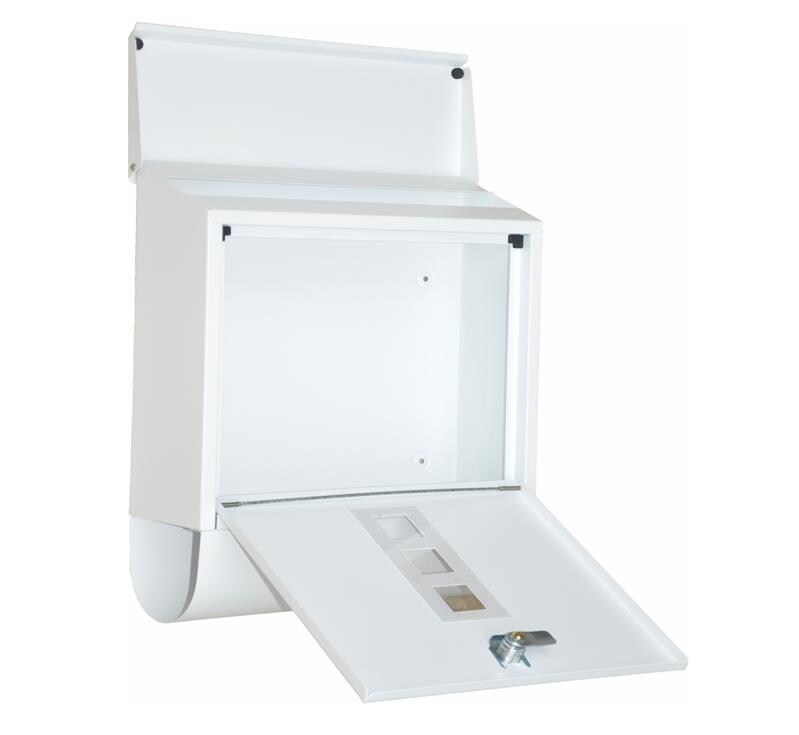 Dazikemo Briefkasten Piazza weiss 38,5 x 30 x 11 cm