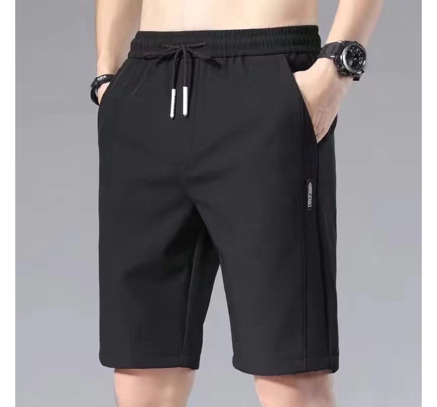 Acrius - Mid Rise Plain Shorts