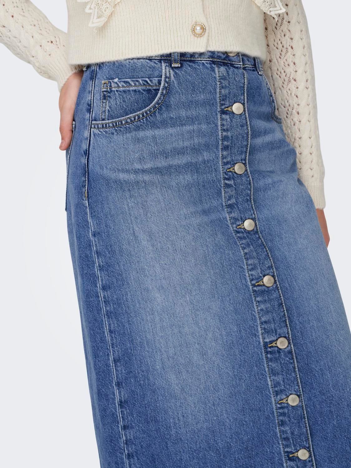 ONLFARRAN Jeansrock Medium Blue Denim