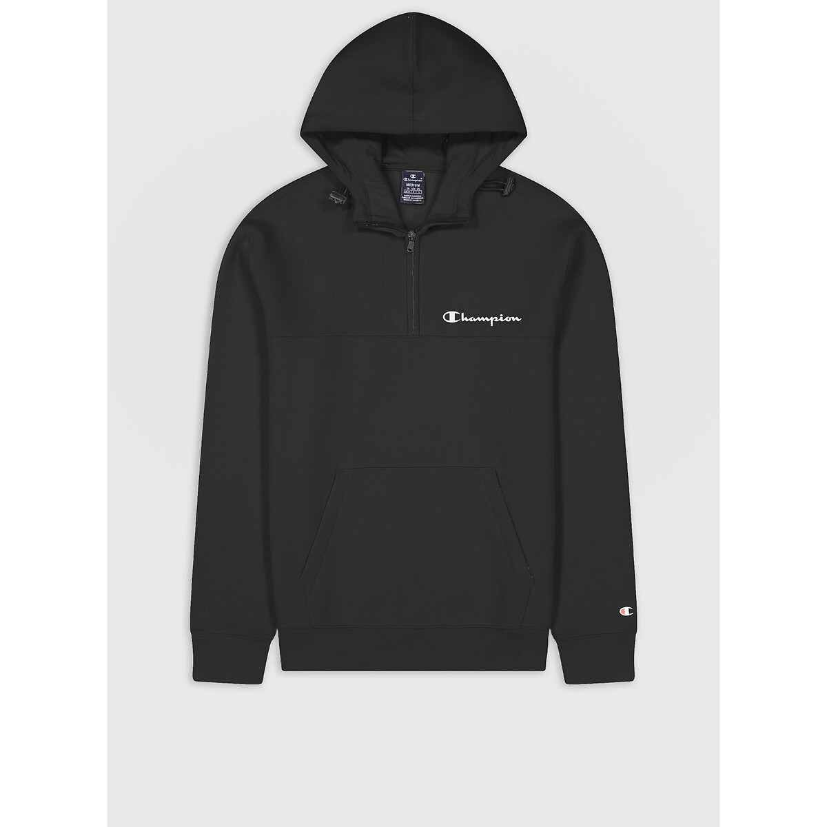 CHAMPION<br>Moletom com capuz e logotipo centralizado