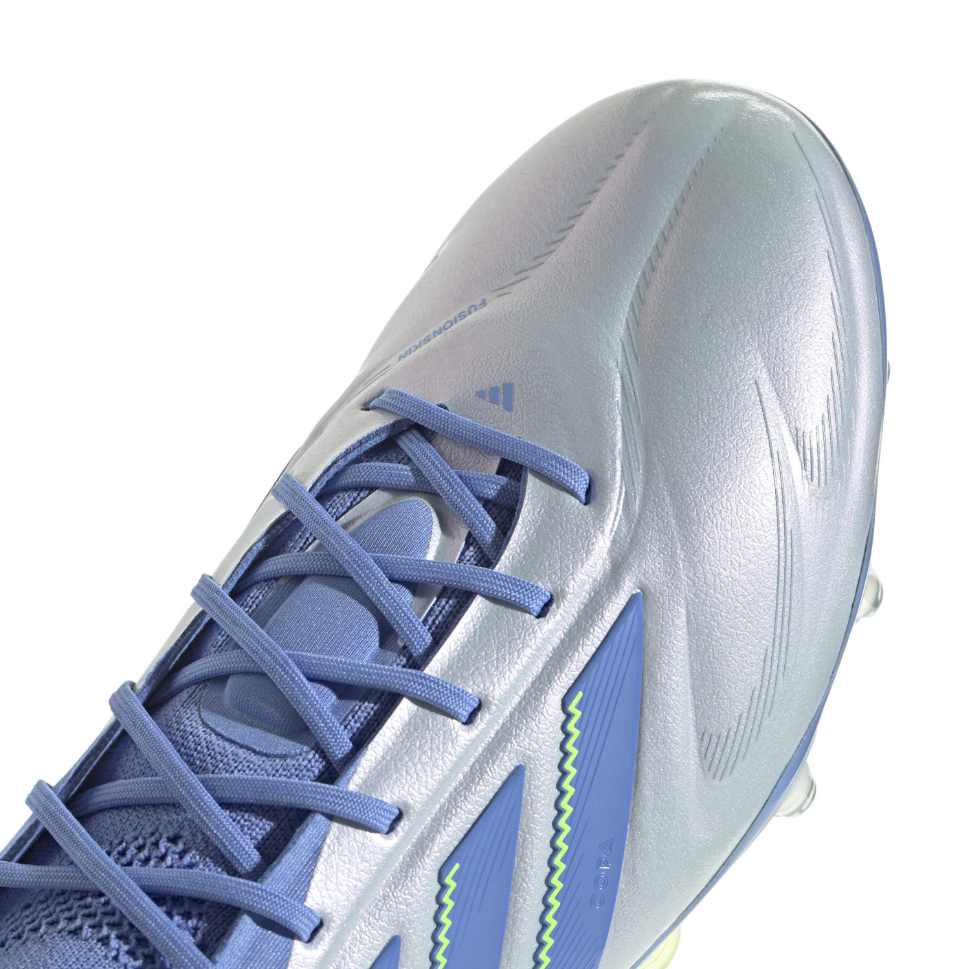 Adidas Copa Pure III Elite Gras Voetbalschoenen (FG) Blauw Grijs Neongeel