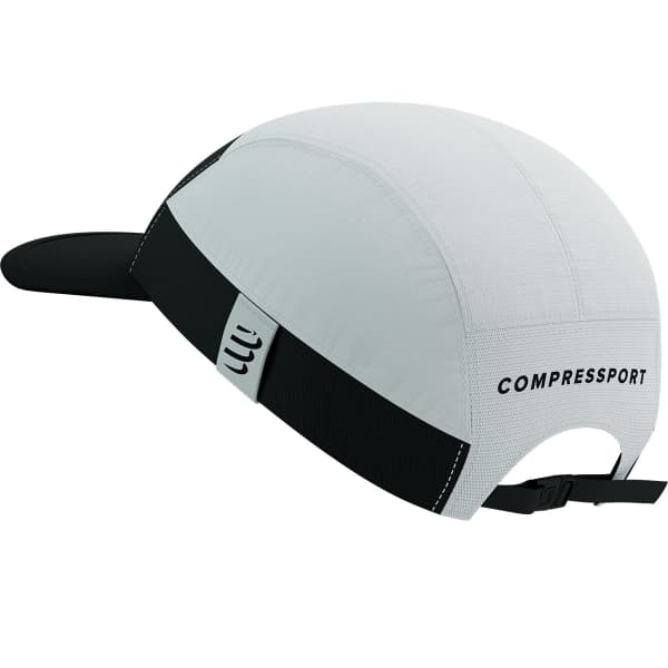 Casquette trail COMPRESSPORT 5 PANEL LIGHT CAP WHITE/BLACK