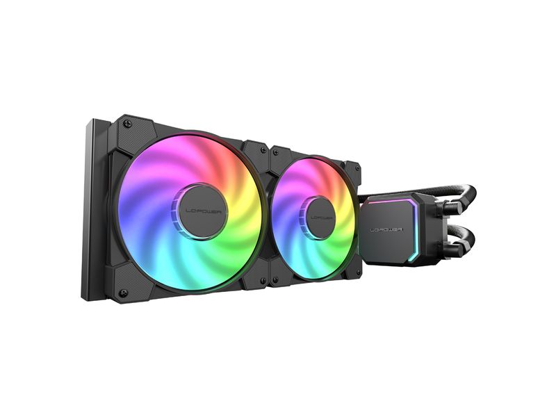 LC-Power Wasserkühlung LC-CC-280-B-ARGB CPU-Flüssigkühlung mit ARGB-Lüfter