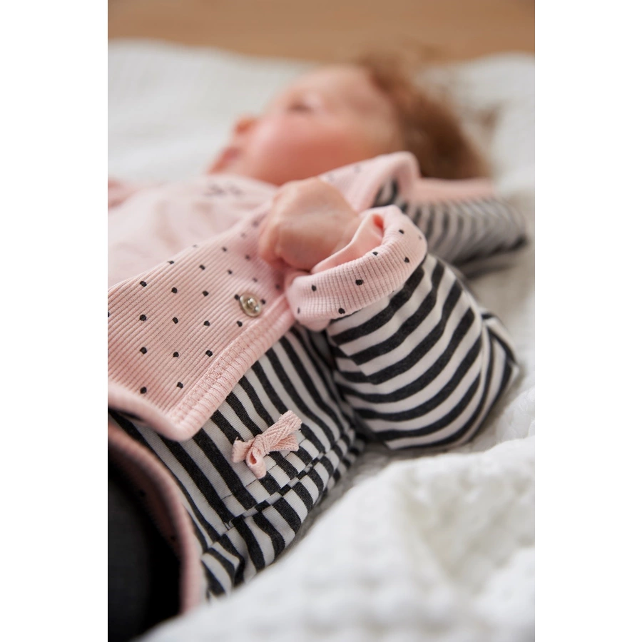 Feetje Wendejacke mit Kapuze Dots anthrazit-melange