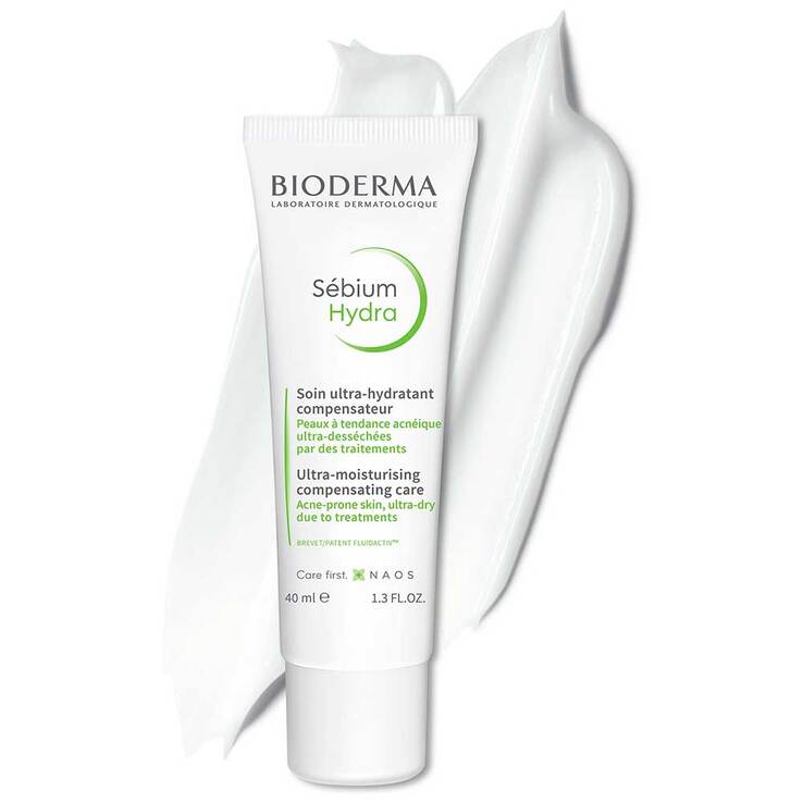 Bioderma Sebium Hydra Creme für unreine, ölige, zu Akne neigende Haut, 40 ml