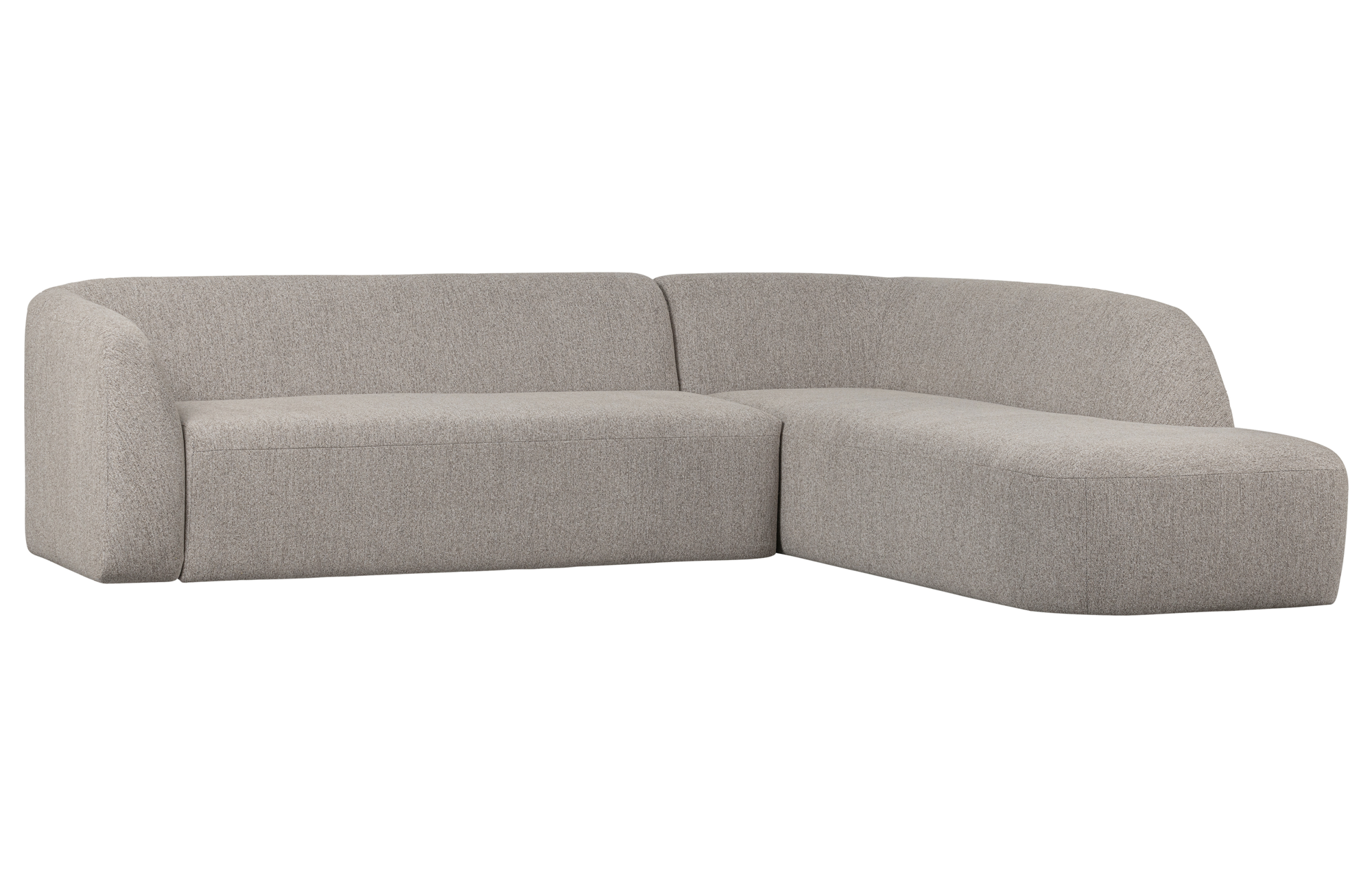 BePureHome hoekbank Sloping Rechts Off White Melange