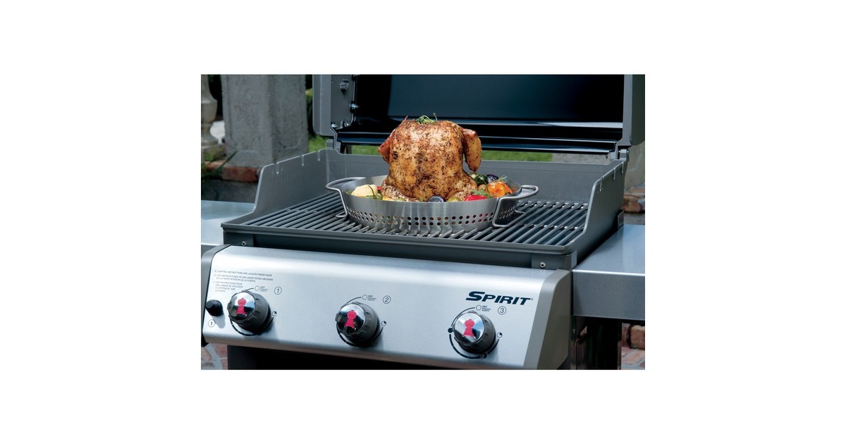WeberGevogeltestomer grillkorf  (Roestvrij staal)