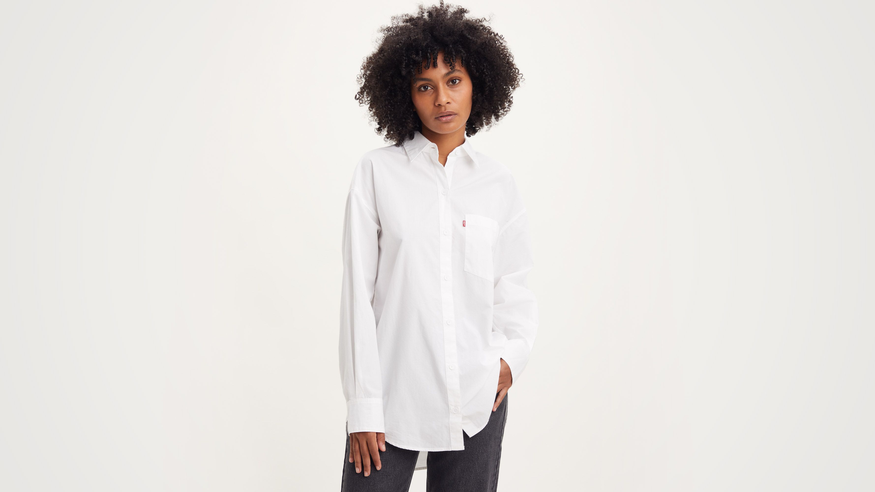 Chemise oversize Nola - Bright White - Blanc