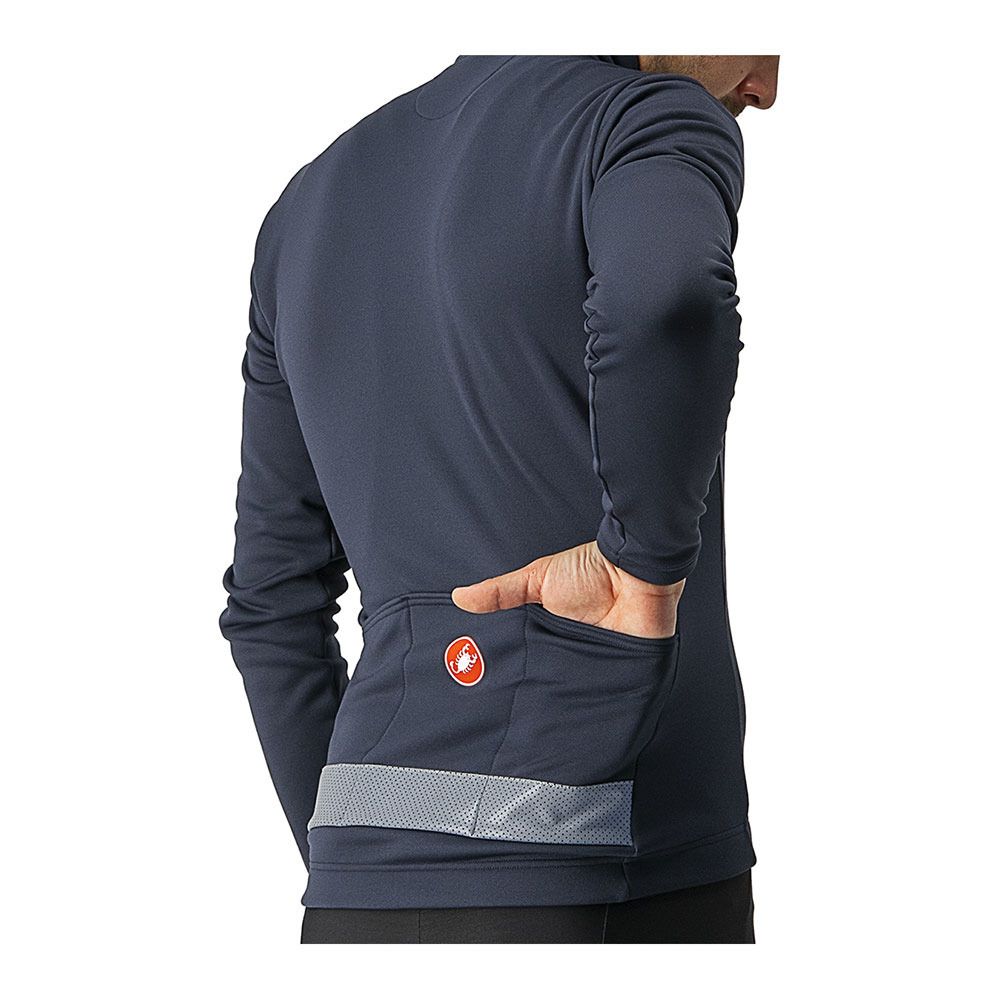 Castelli PURO 3 FZ - Maillot Homme savile blue/silver reflex