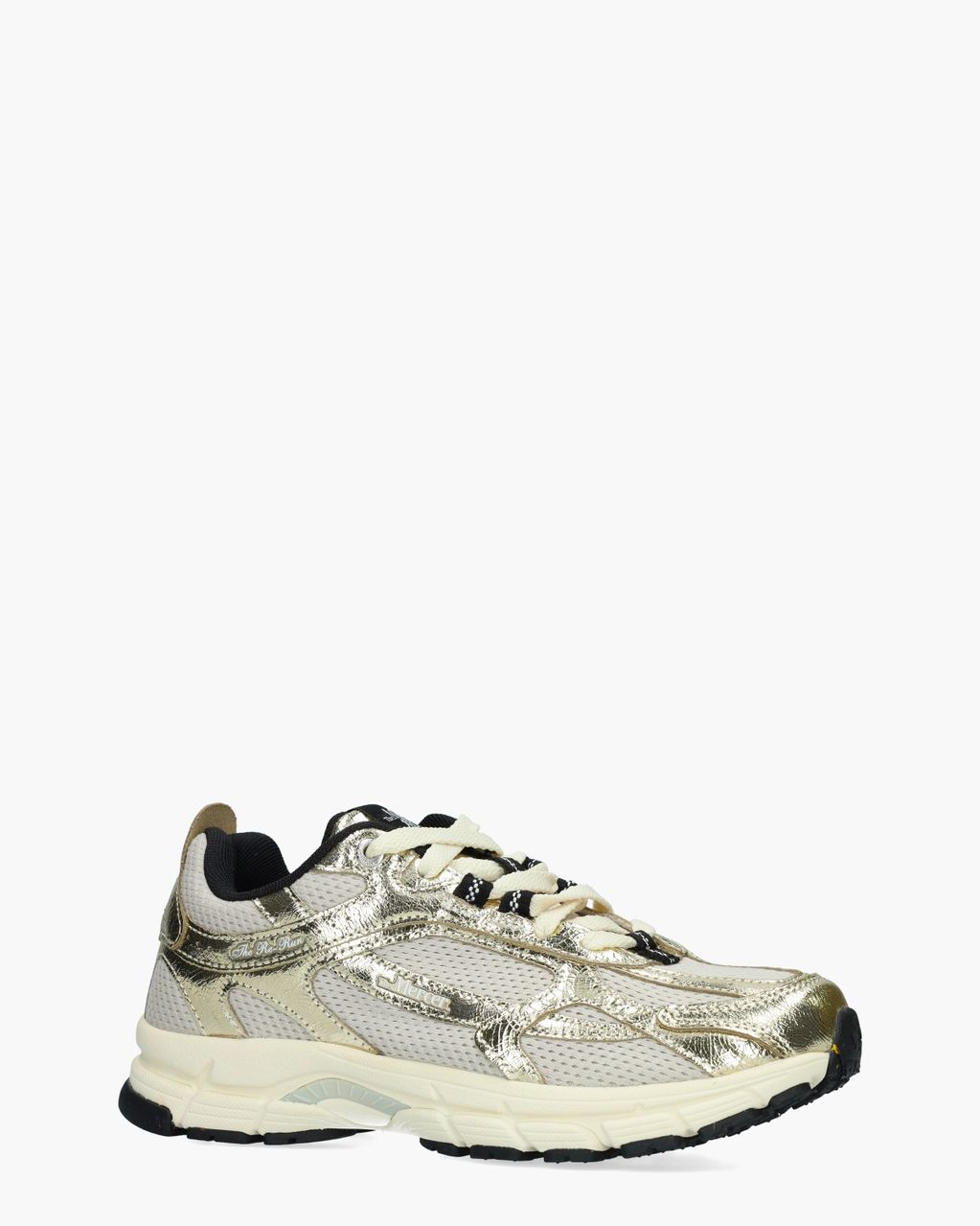 Mercer Amsterdam The Re-Run Cracked Goud Damessneakers