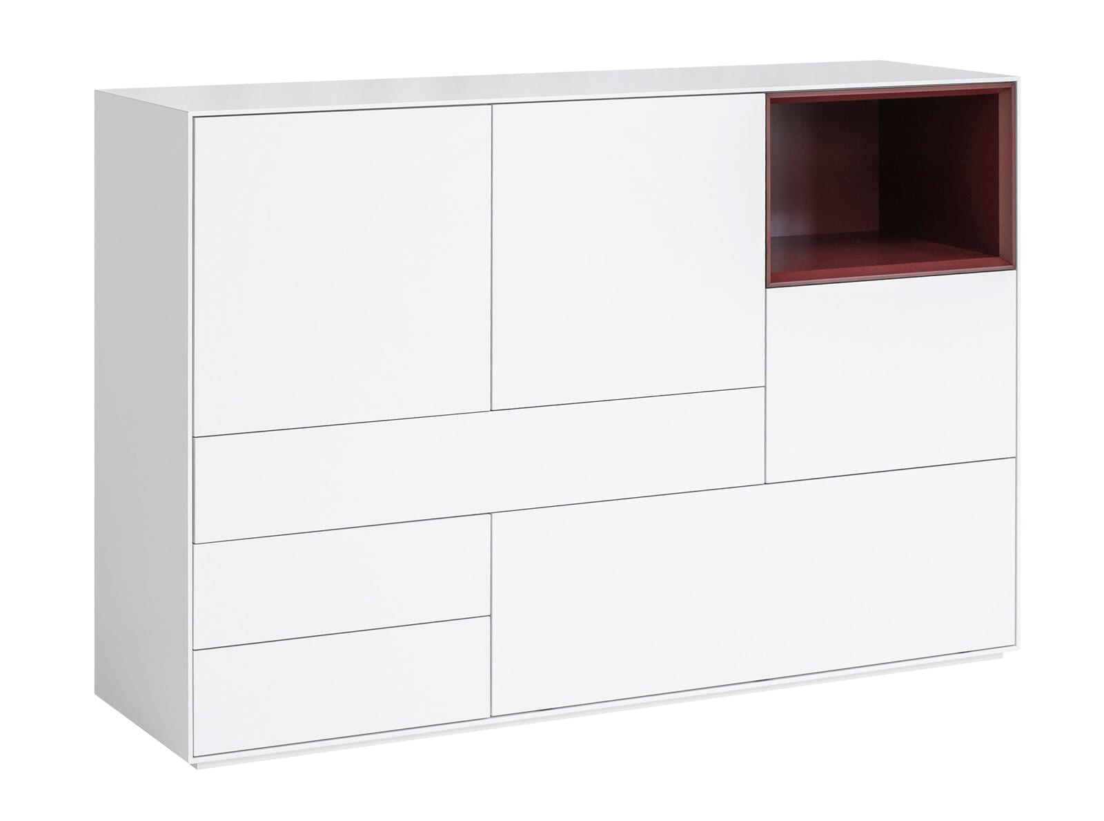 Highboard MAYA 150 x 105 cm Weiß matt