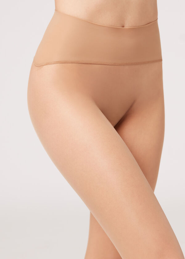 Meia-calça invisível transparente de 20 denier