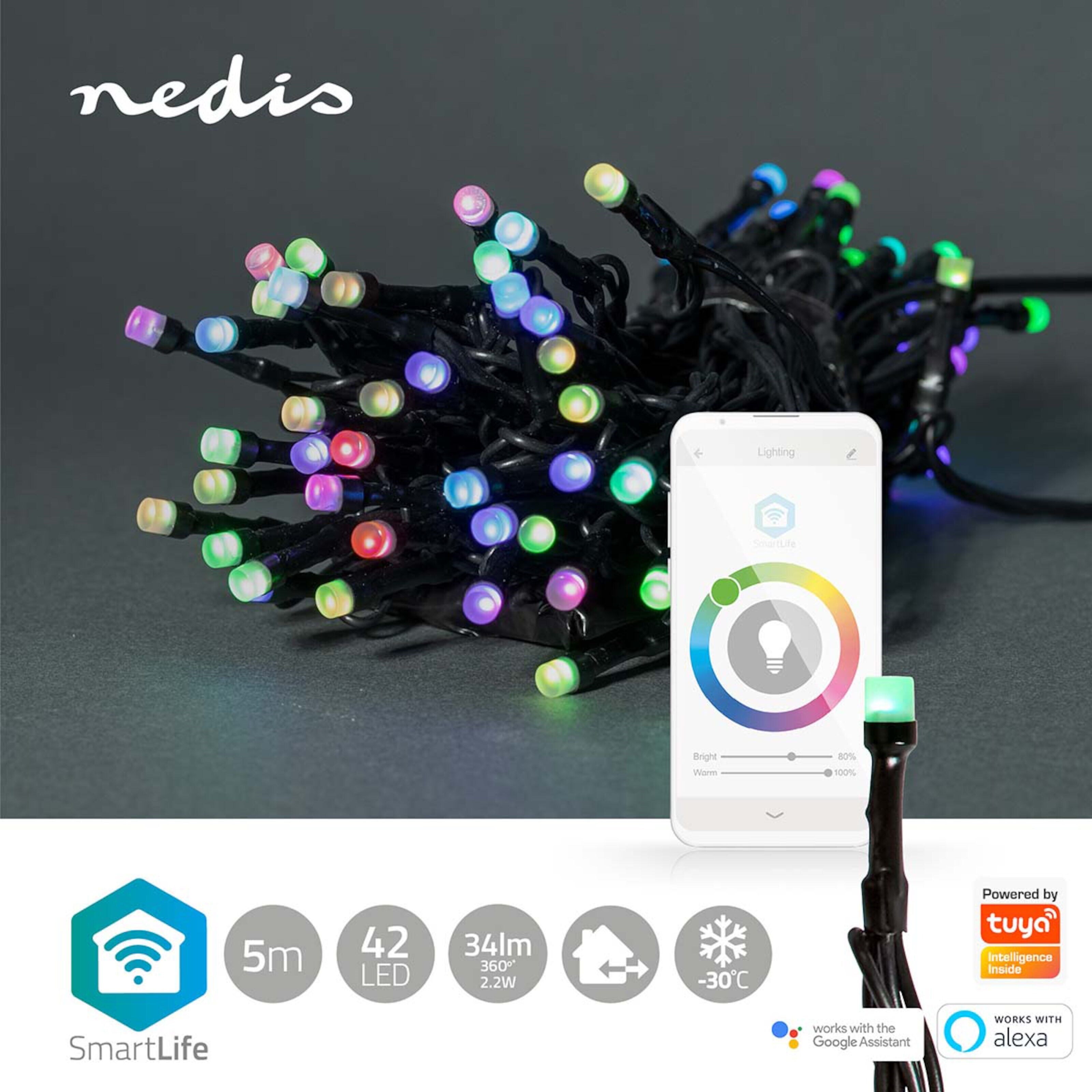 Nedis SmartLife Lyslenke RGB 5 m