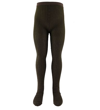Molo trømpebukser - Glitter Rib Tights - Deep Oak