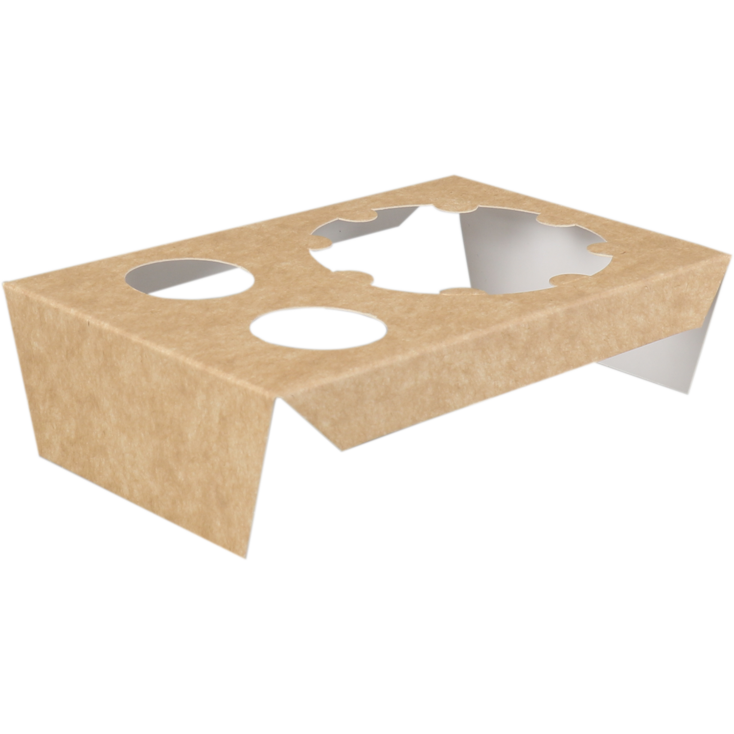 Inlay, voor sushibox, 150x95x40mm, karton, bruin/wit