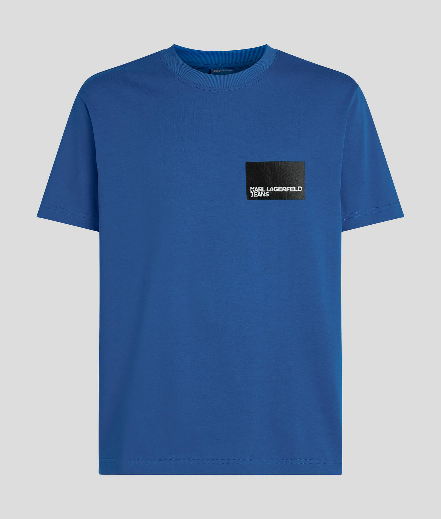 T-SHIRT AVEC LOGO ENCADRÉ - Bleu KLJ