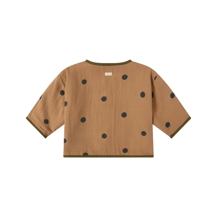 Organic Zoo Cardigan Réversible Mousseline | Vert olive