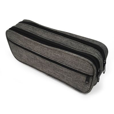 Trousse 2 compartiments - gris - Brepols