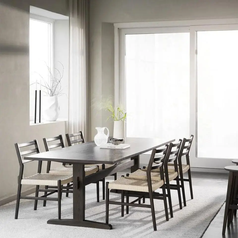 Rowico Home Westville Houten Eettafel Verlengbaar 240 cm - Donkerbruin